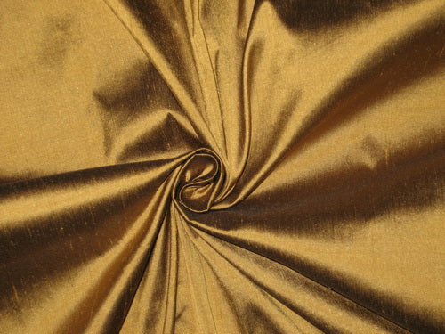 Pure SILK Dupioni FABRIC Smoky Gold color 54" WIDE DUP34[1]