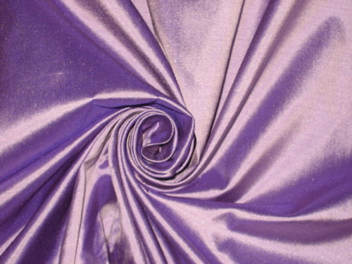 Pure SILK Dupioni FABRIC Lavender with Purple shot color 44&quot;