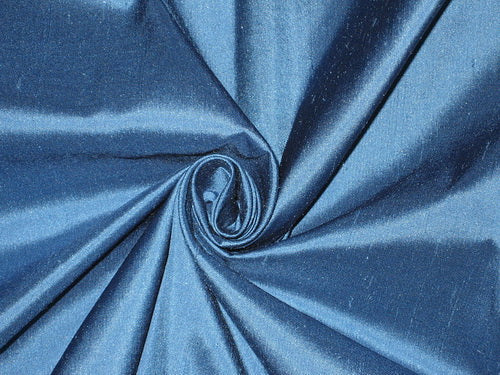 100% Pure SILK Dupion FABRIC Night Blue color 54" wide DUP85[1]