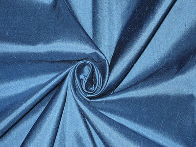 100% Pure SILK Dupion FABRIC Night Blue color 54" wide DUP85[1]