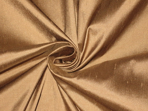 100% Pure SILK DupioniFABRIC Taupe Brown colour 54" wide DUP#86[1]