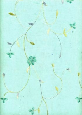cotton organdy embroidery~light sea green - The Fabric Factory