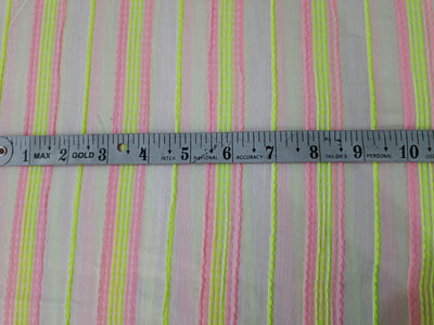 Cotton Bamboo colorful stripes 58" wide