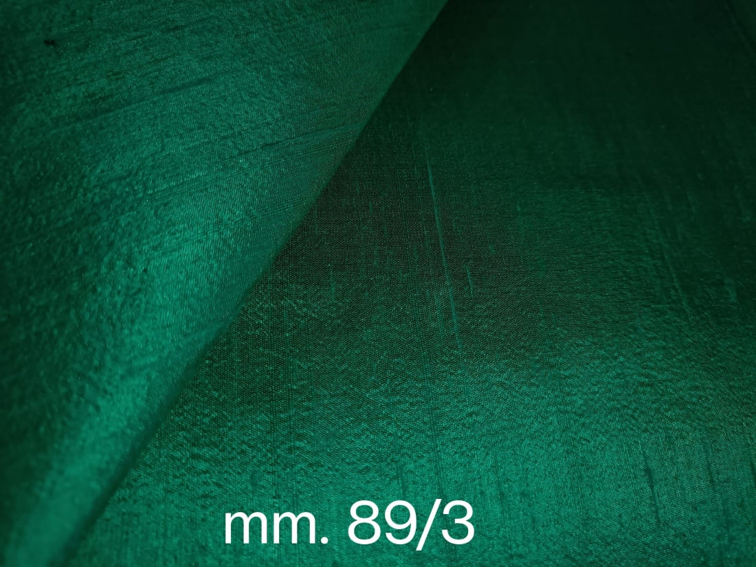 100% pure silk dupioni fabric GREEN colour 54" wide with slubs MM89[3]