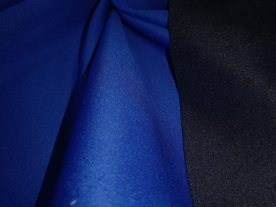 Reversable blue x black Scuba air layer sandwich fabric 58" wide
