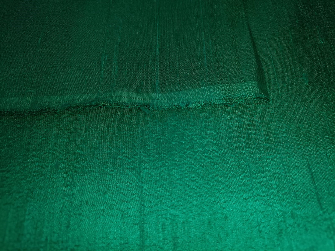 100% pure silk dupioni fabric GREEN colour 54" wide with slubs MM89[3]