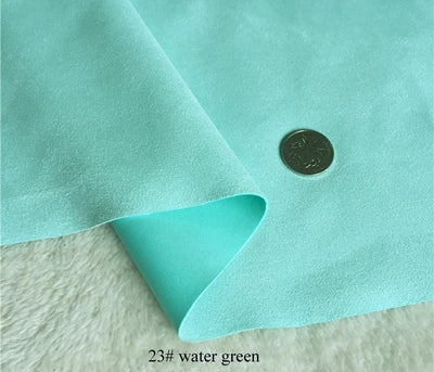 Polyester Lycra Spandex scuba thick water green fabric ~ 59&quot; wide