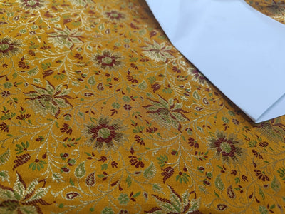 SILK BROCADE FABRIC Multi colour 44 available in two styles BRO41[4]/BRO41[7]