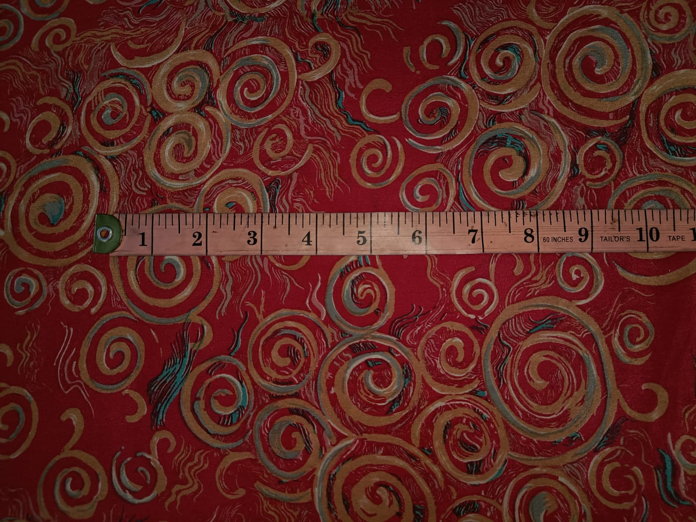 pure silk CDC crepe printed fabric 16 mm weight b2#101[nv]3