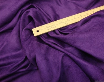 Purple Color Scuba Suede Knit fashion wear fabric ~ 59&quot; wide