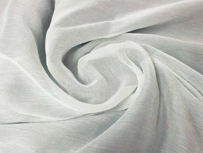 100% silk crinkled chiffon fabric 44" wide Dyeable