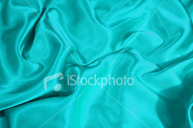 turquoise blue colour silk satin fabric 44" wide [530]