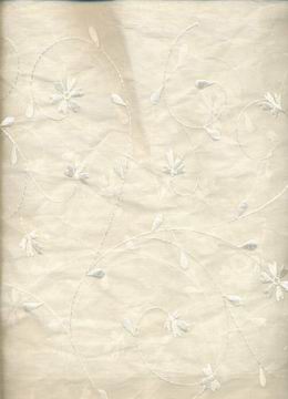 ivory 100% cotton organdy fabric 44 - The Fabric Factory