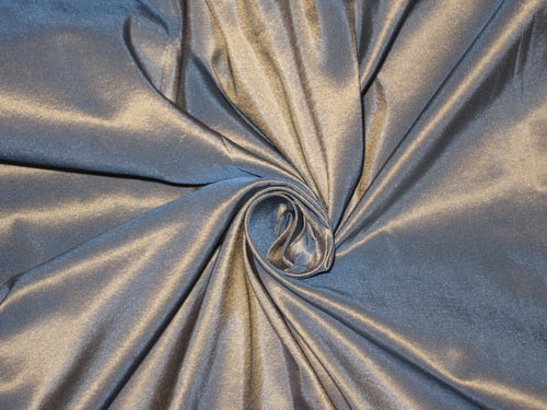 100% Pure Silk Taffeta Fabric Blue X Gold Shot colour 4.15 Cut Length 60&quot; wide