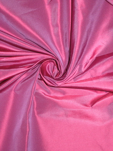 100% Pure SILK TAFFETA FABRIC Pink x Purple 2.18 yards continuous piece 54&quot;