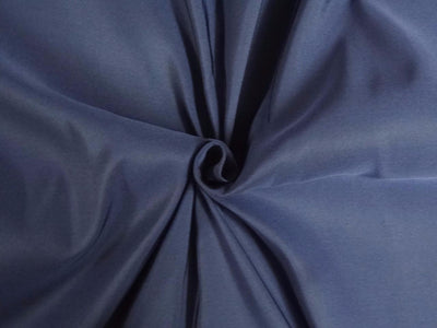 100% SILK TAFFETA NAVY BLUE FABRIC 32 MM 54&quot; wide