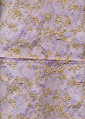 silk dupioni lavender embroidery-kss4093