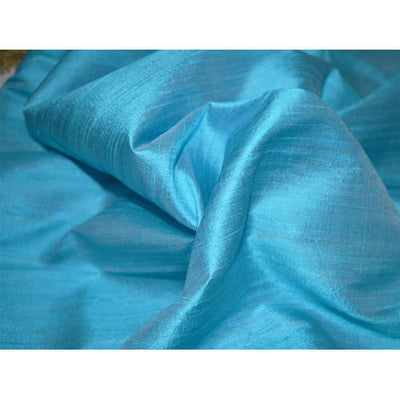 Polyester Dupioni Blue color fabric ~ 44&quot; wide