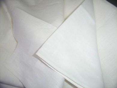white heavy linen fabric 58" wide [658]