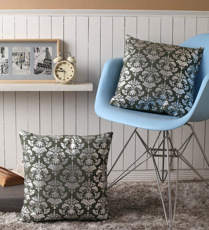 Silk Brocade fabric black green and silver4 color 44" wide BRO723[3]