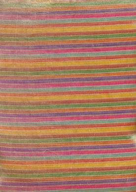 gorgeous silk tissue~multi colour stripes
