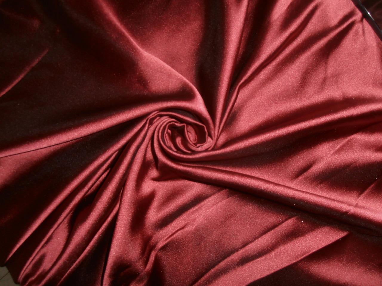 53 momme polyester dutchess satin 54" wide- maroon x black