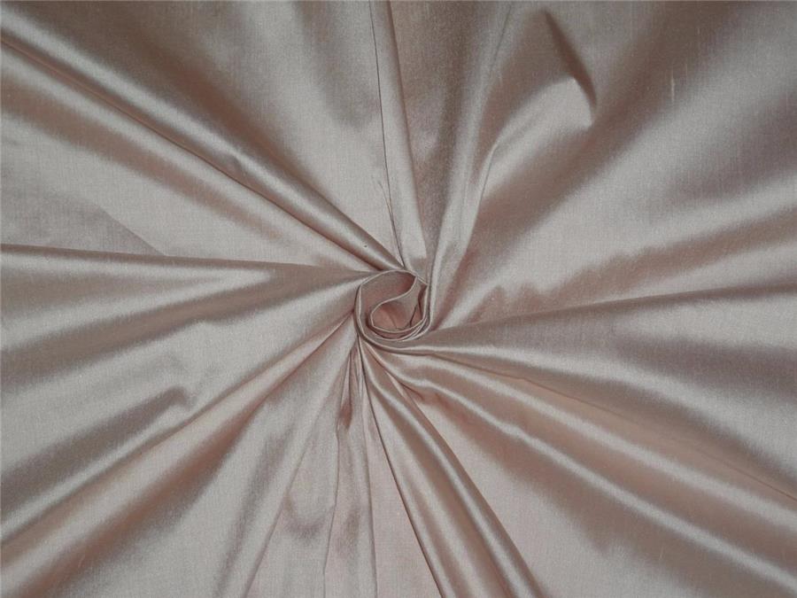 100% PURE SILK DUPIONI FABRIC LIGHT PINK COLOR 54" wide WITHOUT SLUBS PKT201[2]