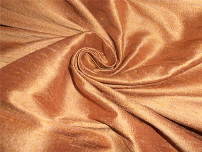 100% PURE SILK DUPION FABRIC NUDE WITH GOLD SHOT colour 44" wideWITH SLUBS MM28[1]