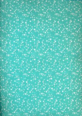 Cotton organdy printed ~small flowers 44 inches