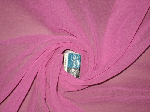 GEORGETTE FABRIC dark Pink color 44&quot; [2822]