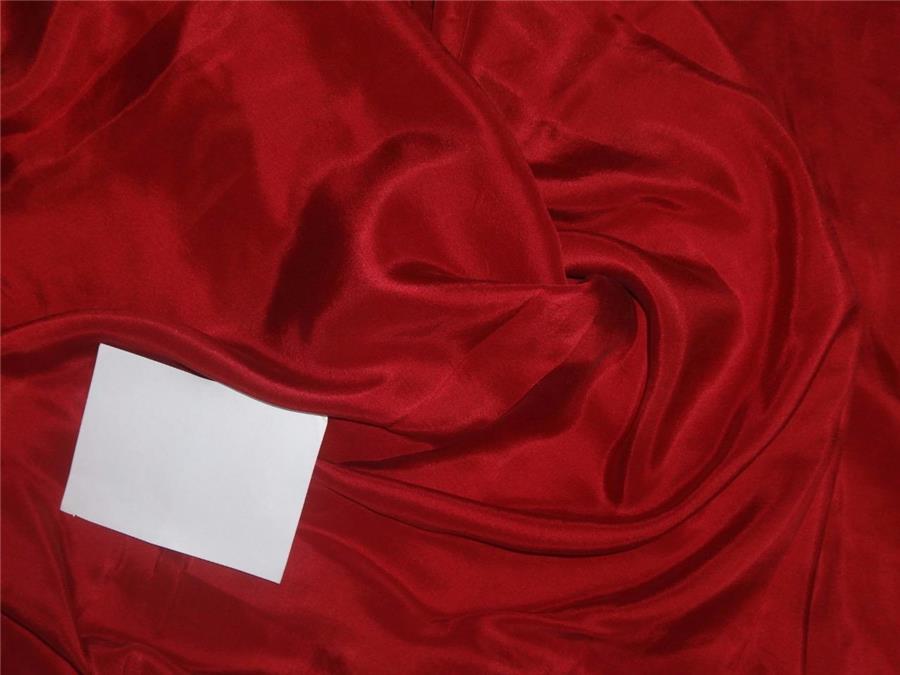 14MM BLOOD RED COLOR PLAIN HABOTAI SILK FABRIC