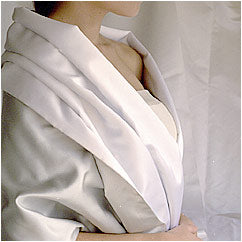 100% Silk Satin Wrap~ivory~78 - The Fabric Factory