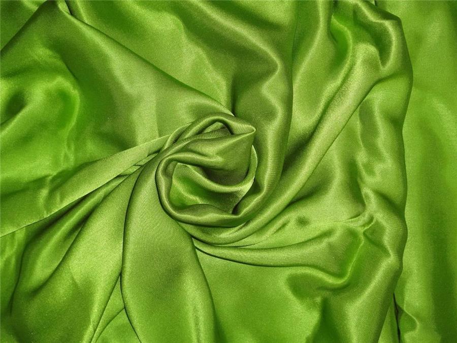 27 momme silk reversible satin fabric bright green 44&quot; wide B2#65A[1]