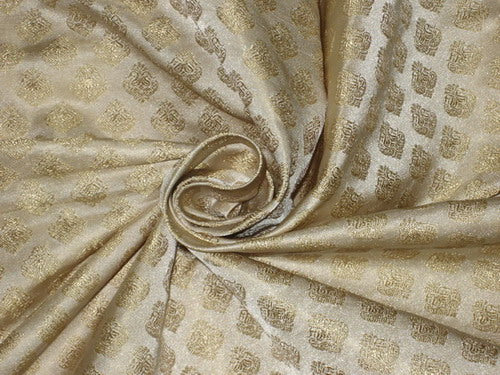 Silk Brocade Fabric Gold 44" wide BRO110[2]