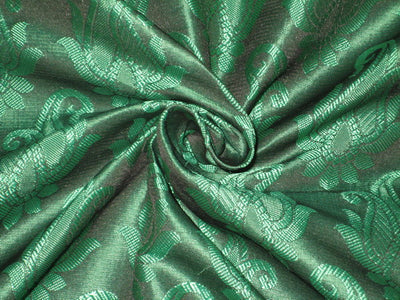 Brocade fabric Emerald Green Color 44" wide BRO128[1]