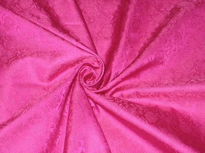 Silk Brocade fabric Pink color 44" wide BRO58[4]