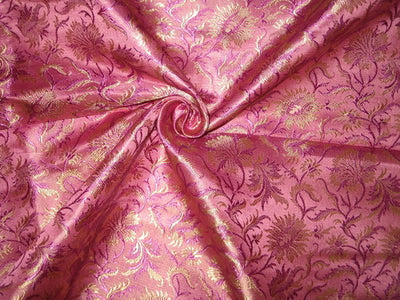 Silk Brocade Fabric  purple color 44 " wide BRO79[2]