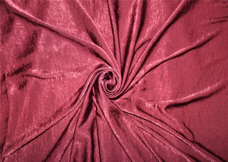 polyester sand wash satin fabric maroon color 58&quot; FF#14[3]