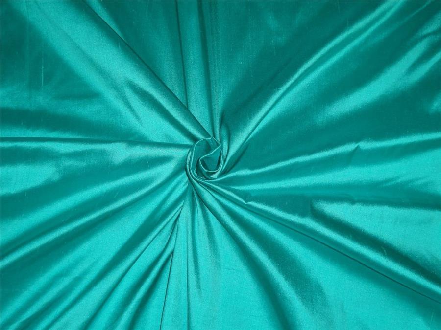 100% Silk Dupioni fabric 54&quot; wide- sea green color PKT 250[2]