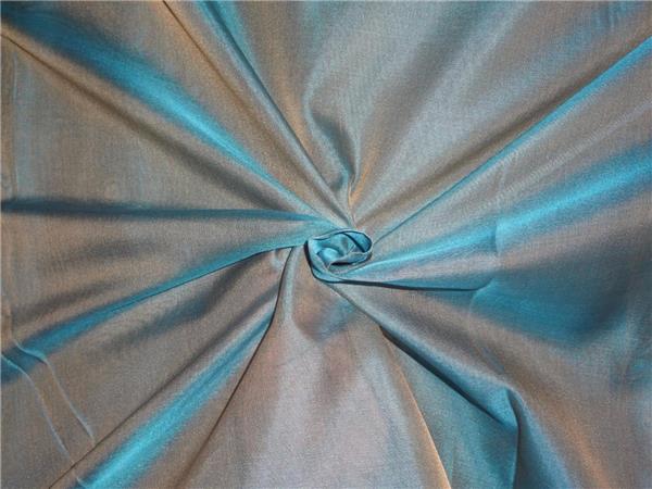 SILK ORGANZA IRIDESCENT SEA GREEN X BEIGE 118" WIDE B2#5[2]