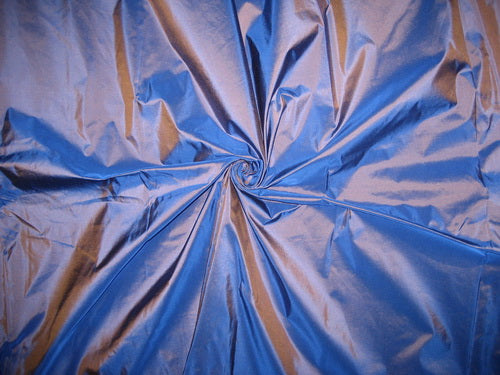 SILK TAFFETA FABRIC electric blue with brown shot 44" wide TAF80[1]