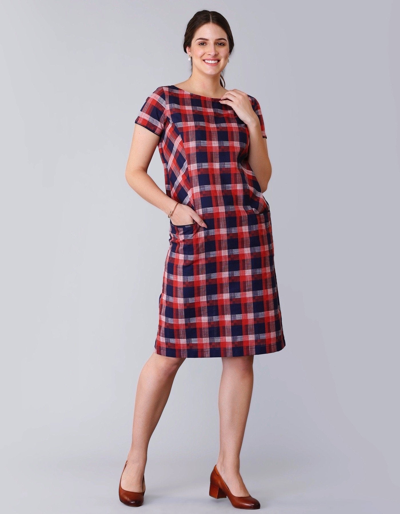 100% silk dupion multi color tartan PLAIDS fabric 54&quot; wide