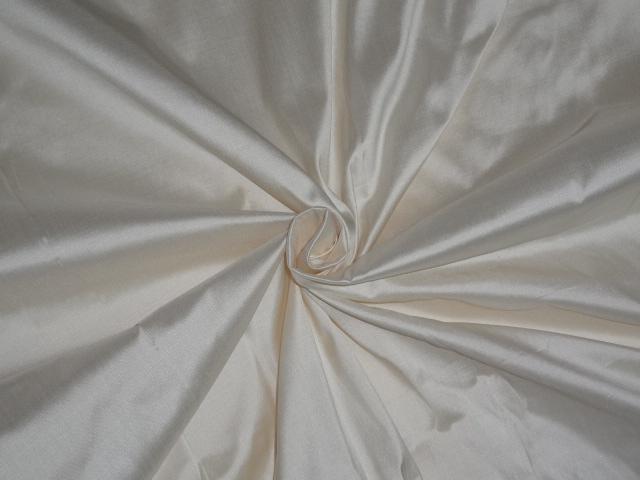 SILK DUPIONI SILK IVORY CREAM COLOUR 54" wide DUP#16