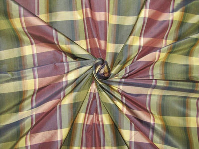 silk taffeta fabric dark shade aubergine /green/light gold 54" wide TAF#C56[2]