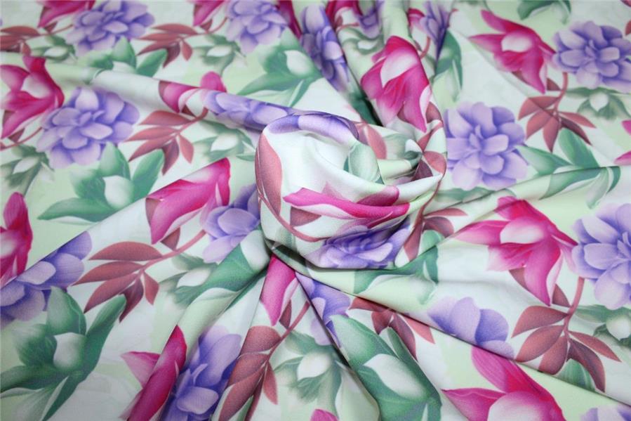 Scuba Crepe Stretch Jersey Knit Dress fabric 58 wide digital print[9093]