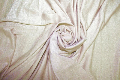 Nude Cream x Silver color shimmer Lycra fabric ~ 58'' wide.
