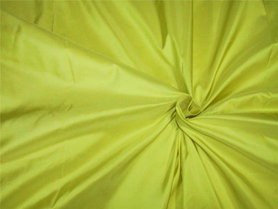 100% Pure silk taffeta fabric lemon yellow 54" wide TAF297[1]
