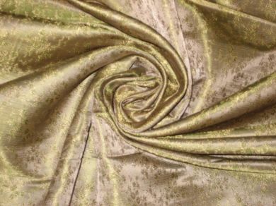 Silk Brocade Gold,Beige and Green Color 44" wide BRO3[2]